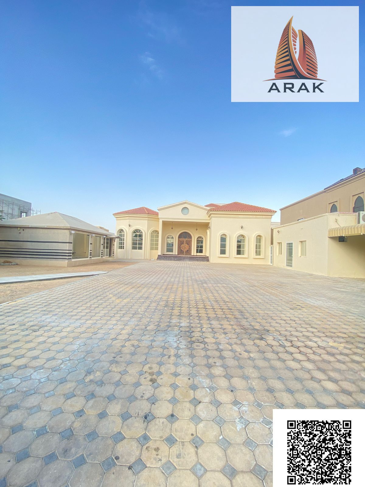 For Rent or Sale: Single Storey Villa Ajman – Al Raqaib Area Corner Plot on Two Streets – Prime Location