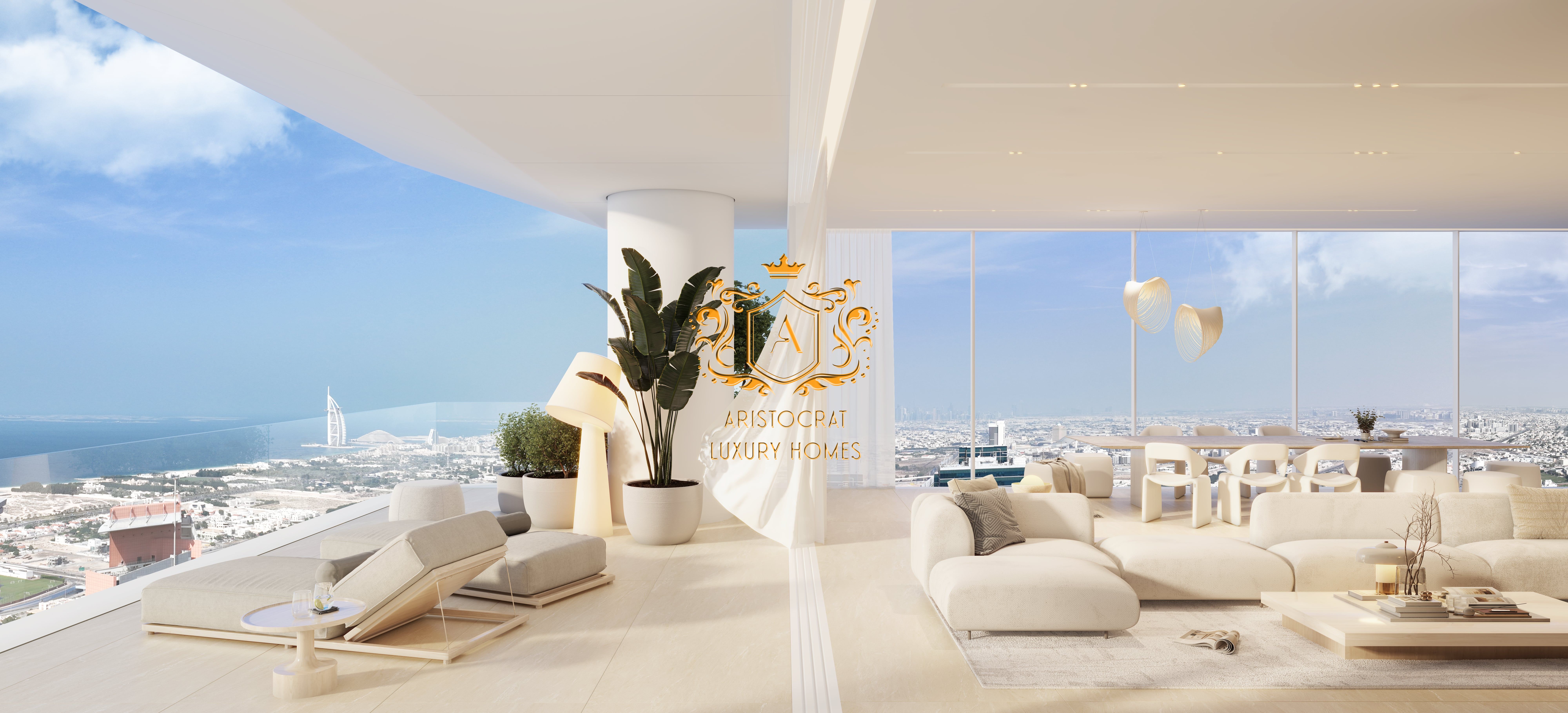 Lavish 4 Bedroom Flat I 4 Parking Slots I North Direction - Sea, Palm Jumeriah, Burj Al Arab Views