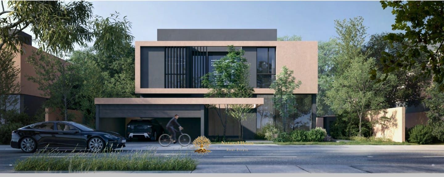 A Private Forest Retreat: Step into Nature from your 4-Bedroom Villa in Masaar, featuring a Stunning Price and Easy Payment Plan.