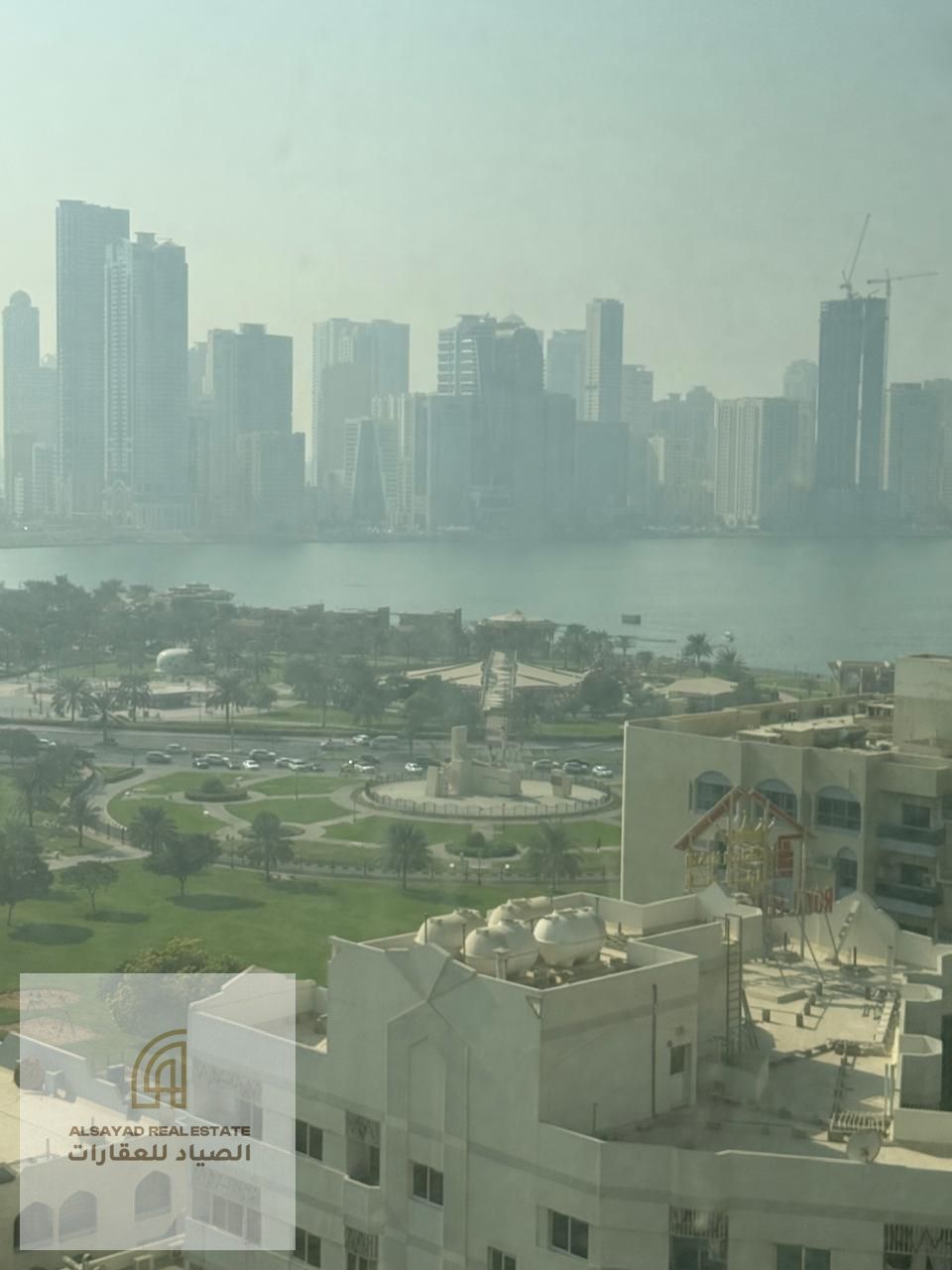 Apartment for sale in Al Majaz 2 with 3 bedrooms and a living room, 165 sqm, including a parking space. Price: AED 750,000.