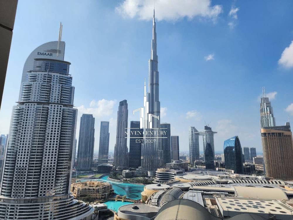 Full Fountain & Burj Khalifa View | Furnished