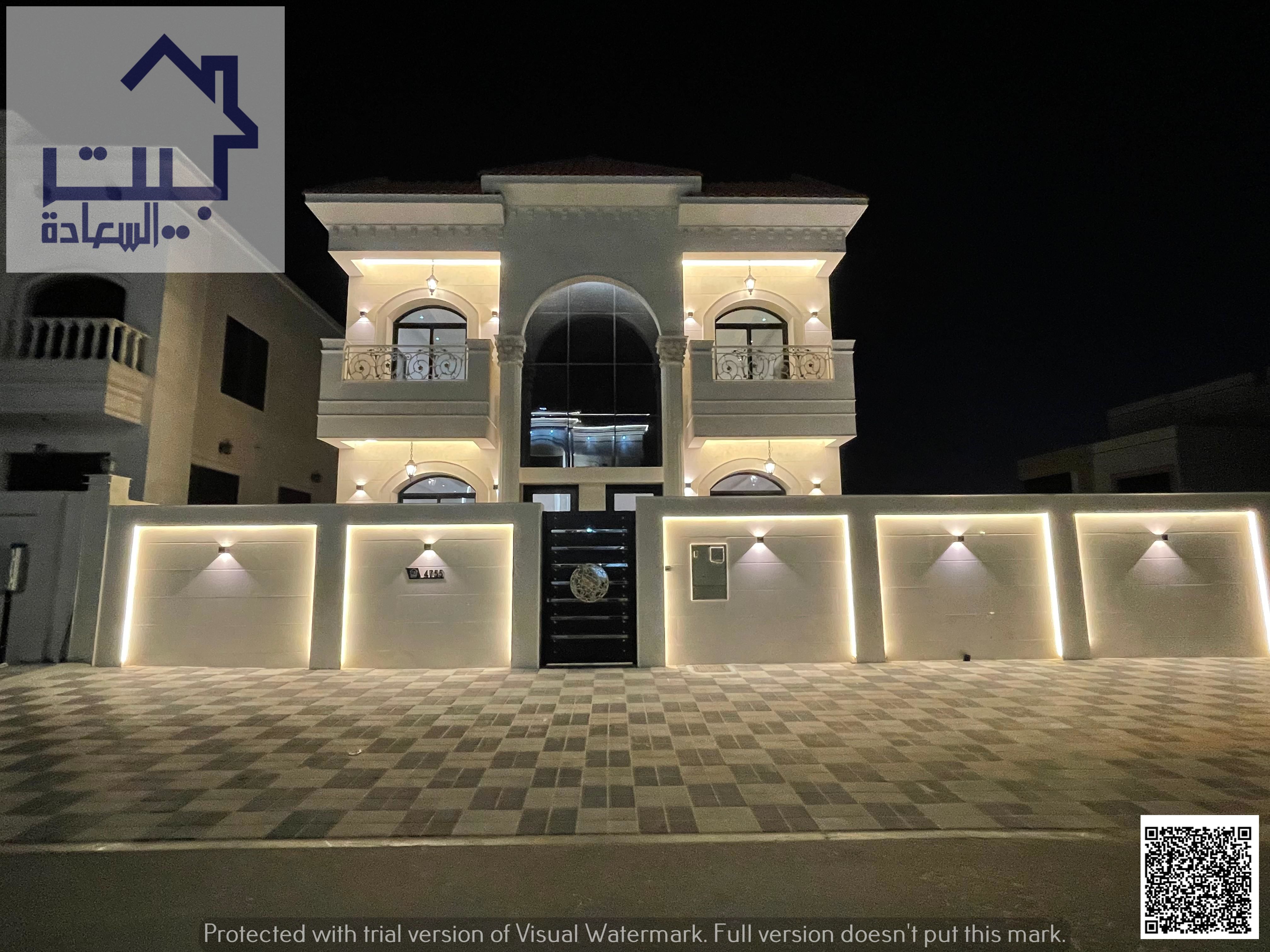 Receive a classic corner villa in Al Helio 2, Ajman, ready to move in, incl. registration, private large pool, freehold all nationalities, great price