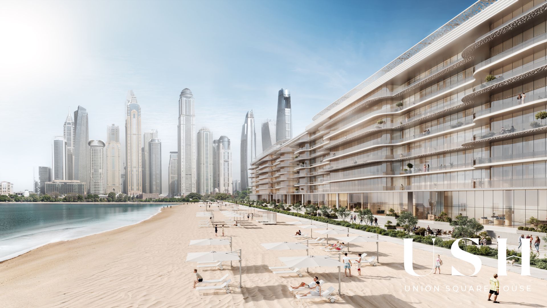 Marina & Palm View | Private beach | Best layout
