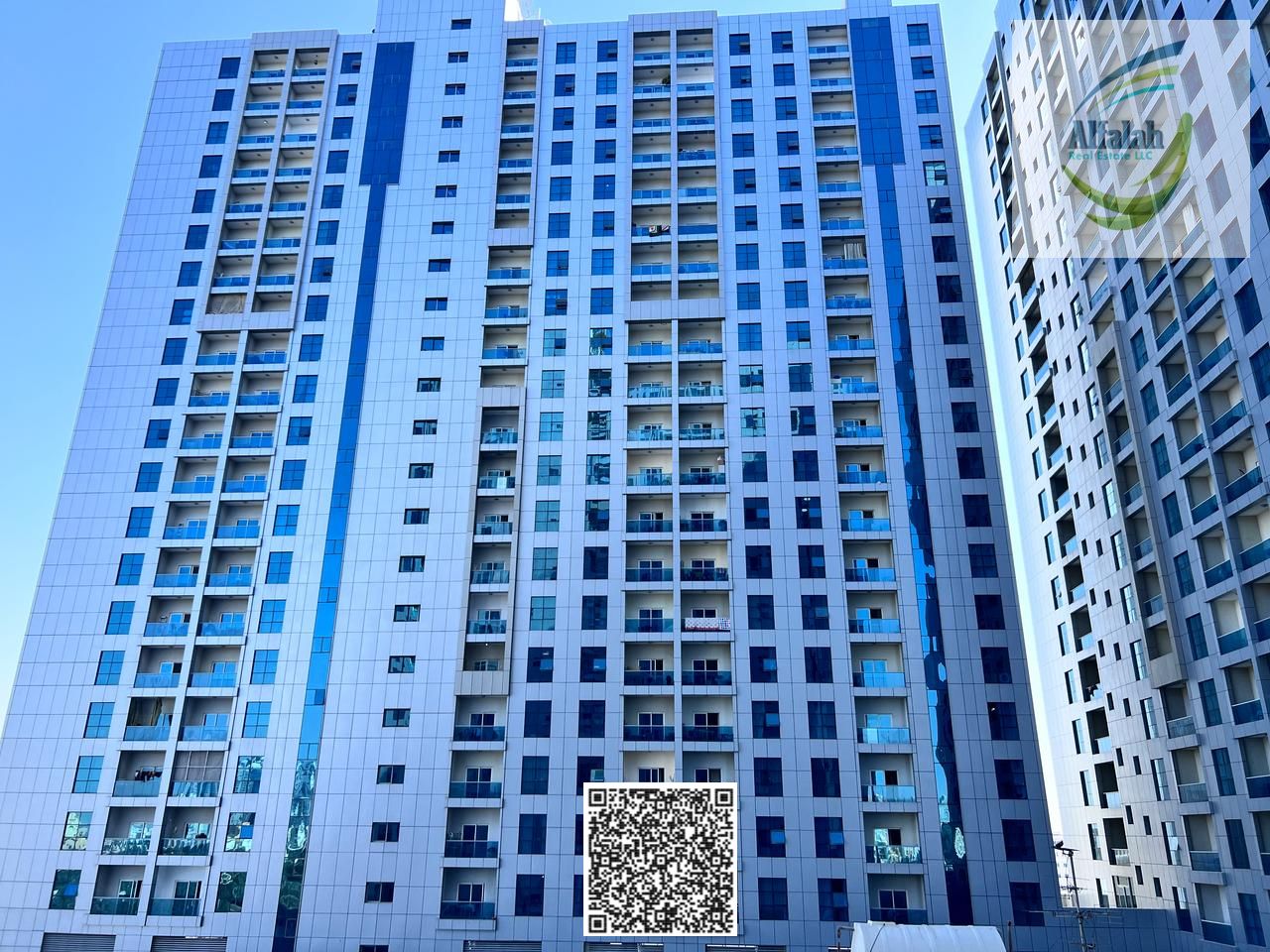 2 Bedrooms and hall for rent in City Towers Ajman with parking