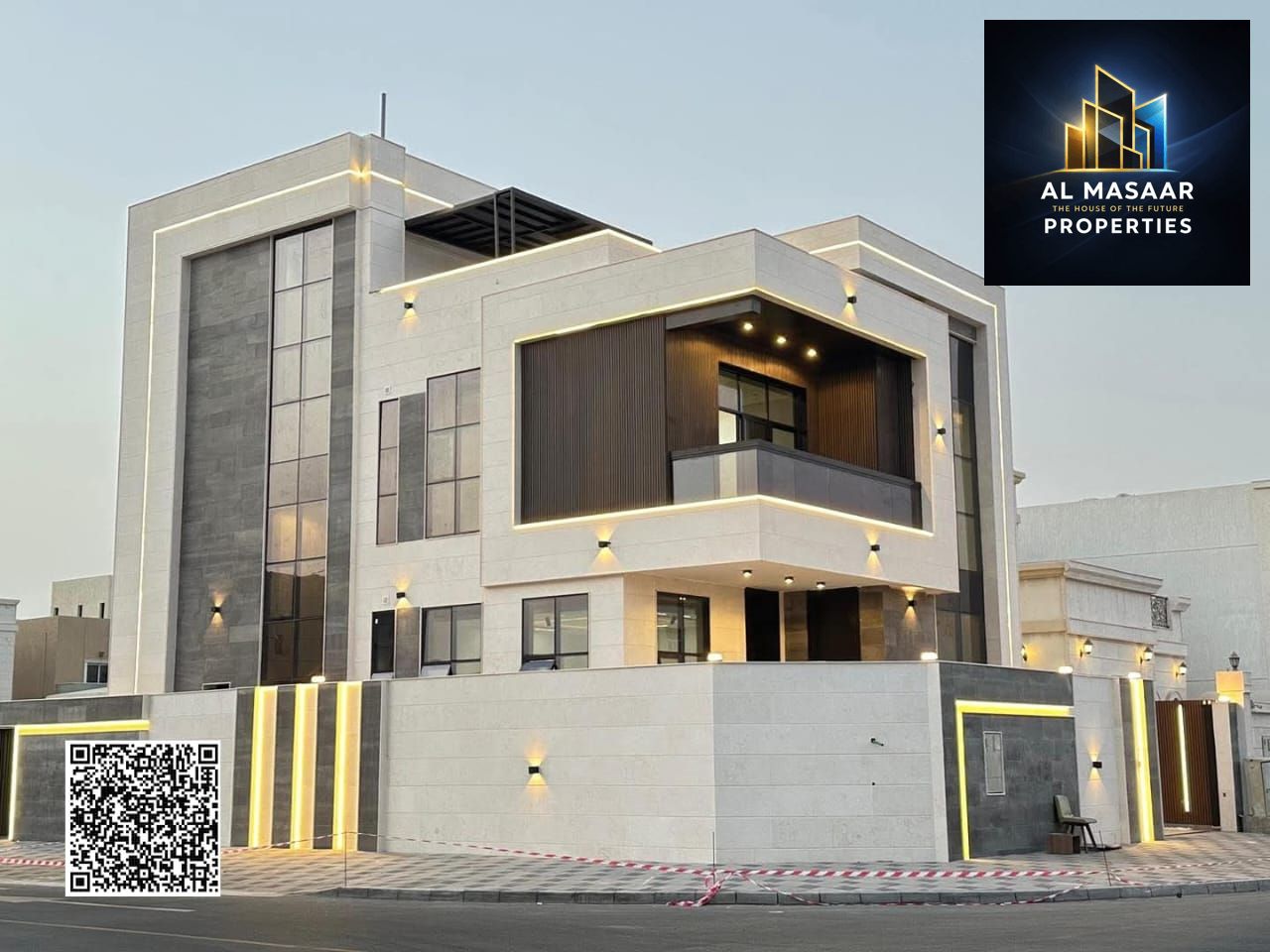 Villa for sale - two floors & large yard - near Sheikh Mohammed Bin Zayed Road - freehold ownership for all nationalities for life - with easy bank fi