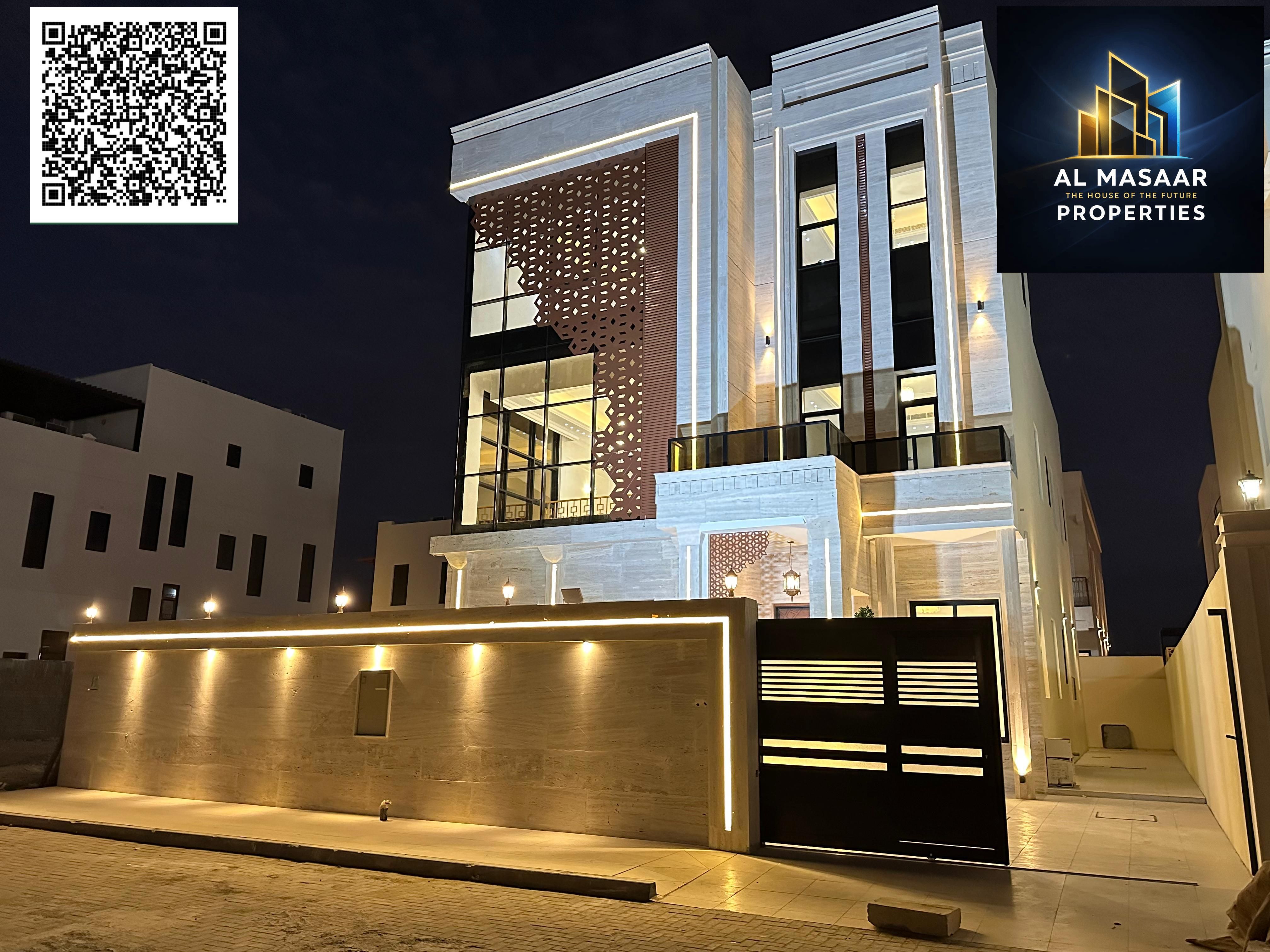 Classic villa, 6 master bedrooms, rooftop pool, in Al Alia - Ajman, in a prime location
