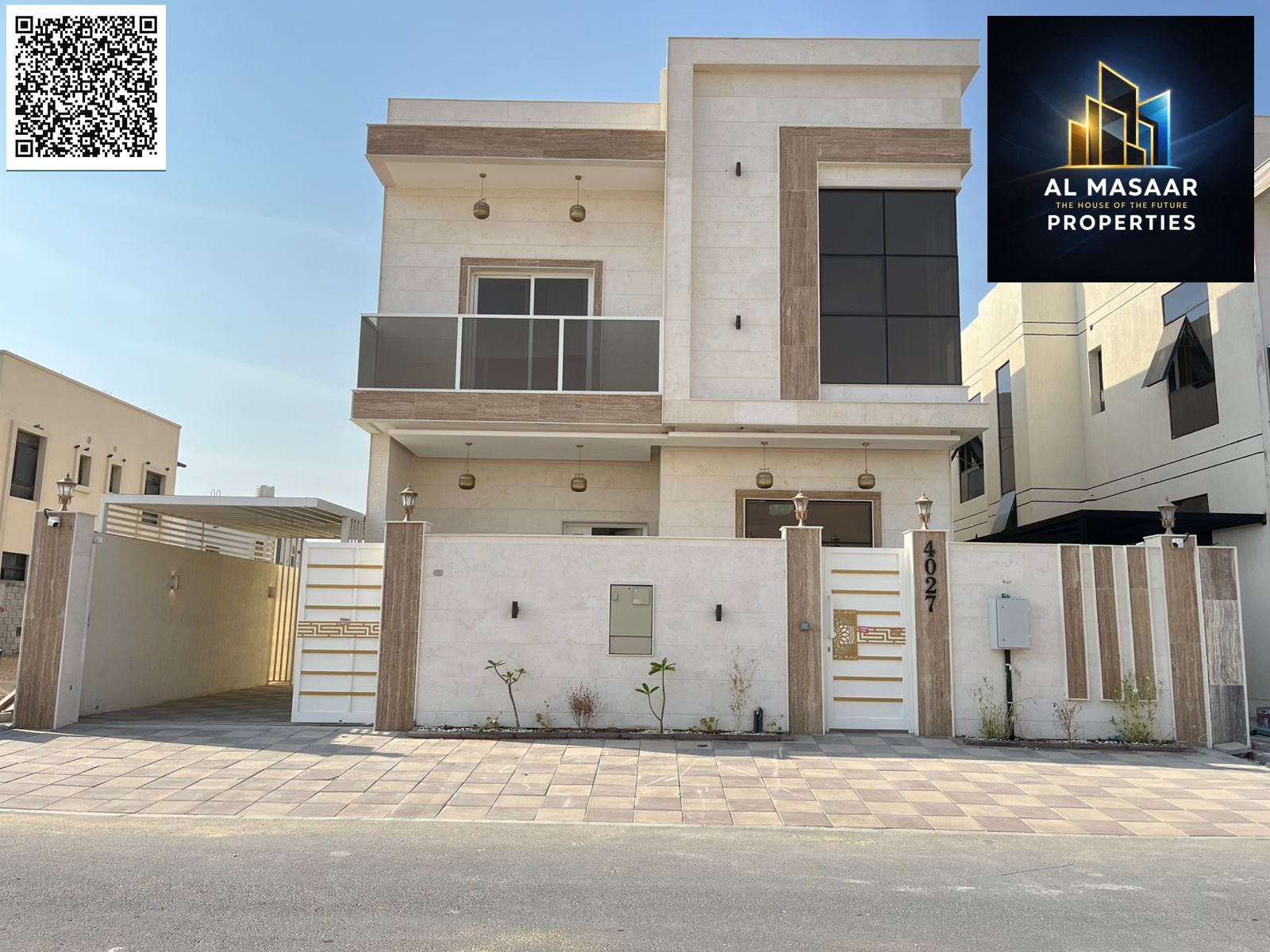 For sale: A luxurious villa with an elegant design, ready to move in, including electricity and water, and close to amenities.