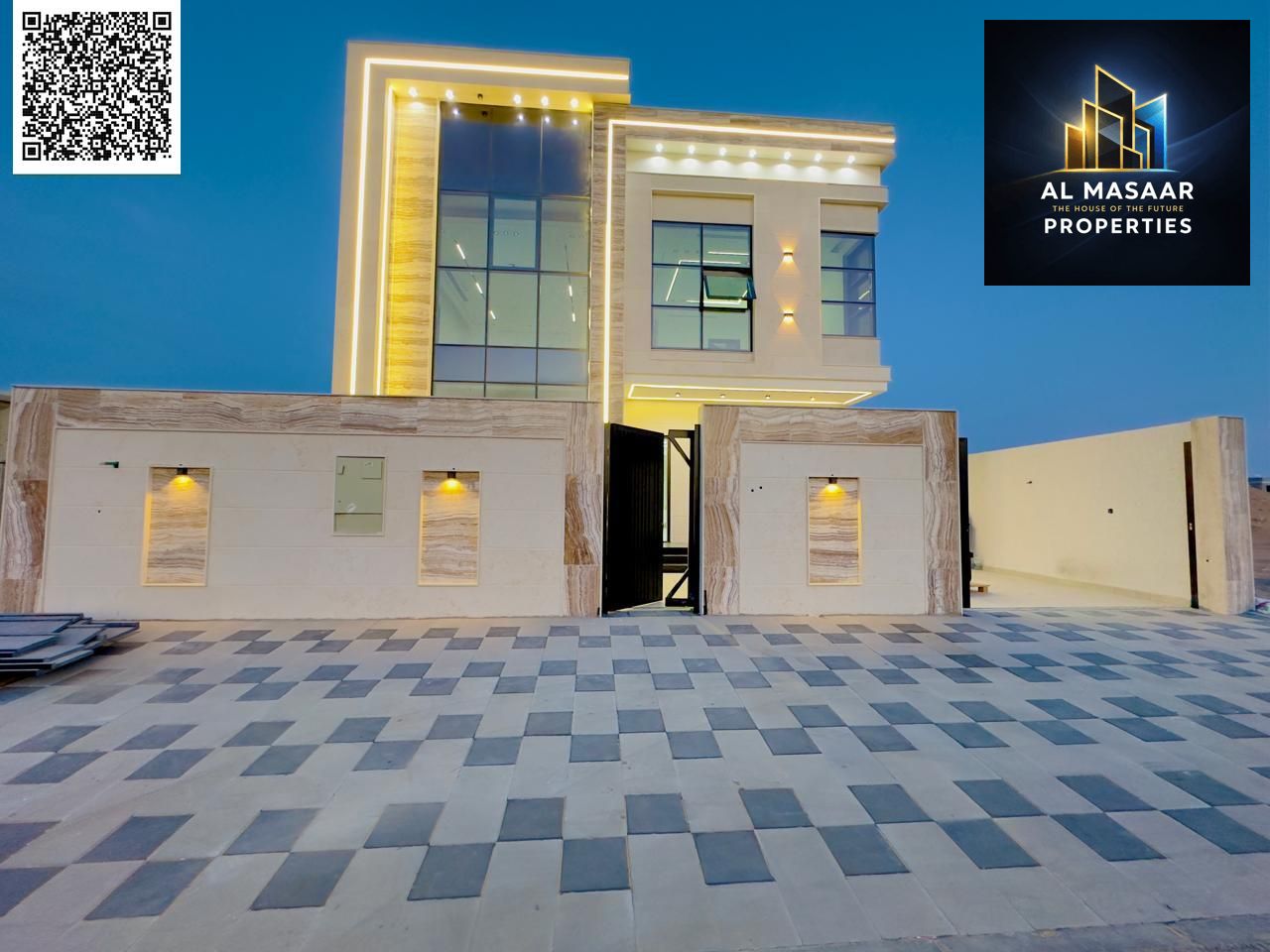 Own a two-story villa with a roof terrace and 5 rooms at a price that includes registration, ownership, electricity, and water fees.