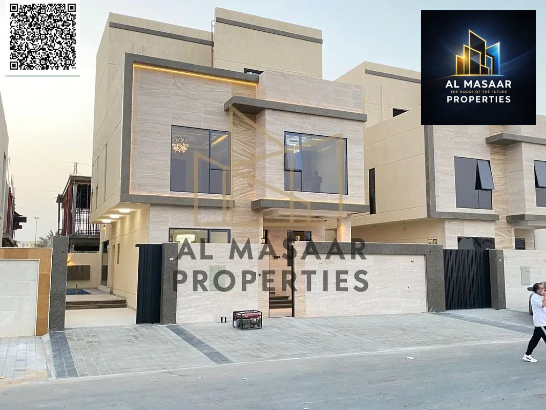Your golden opportunity to own a modern villa with luxurious finishes, a rooftop terrace, and a private pool, all-inclusive of fees and air conditioni