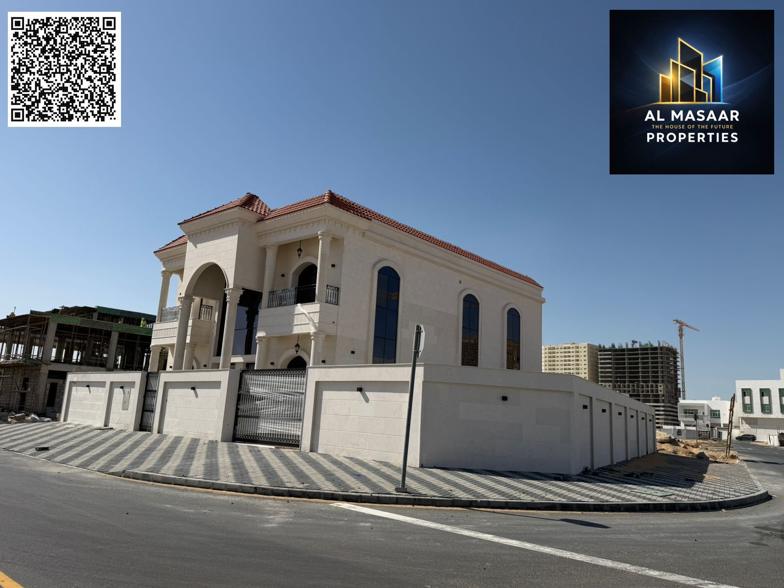 A luxurious classic-designed corner villa of 5200 sq ft with a swimming pool and garden, at a negotiable price including electricity, water, and air c