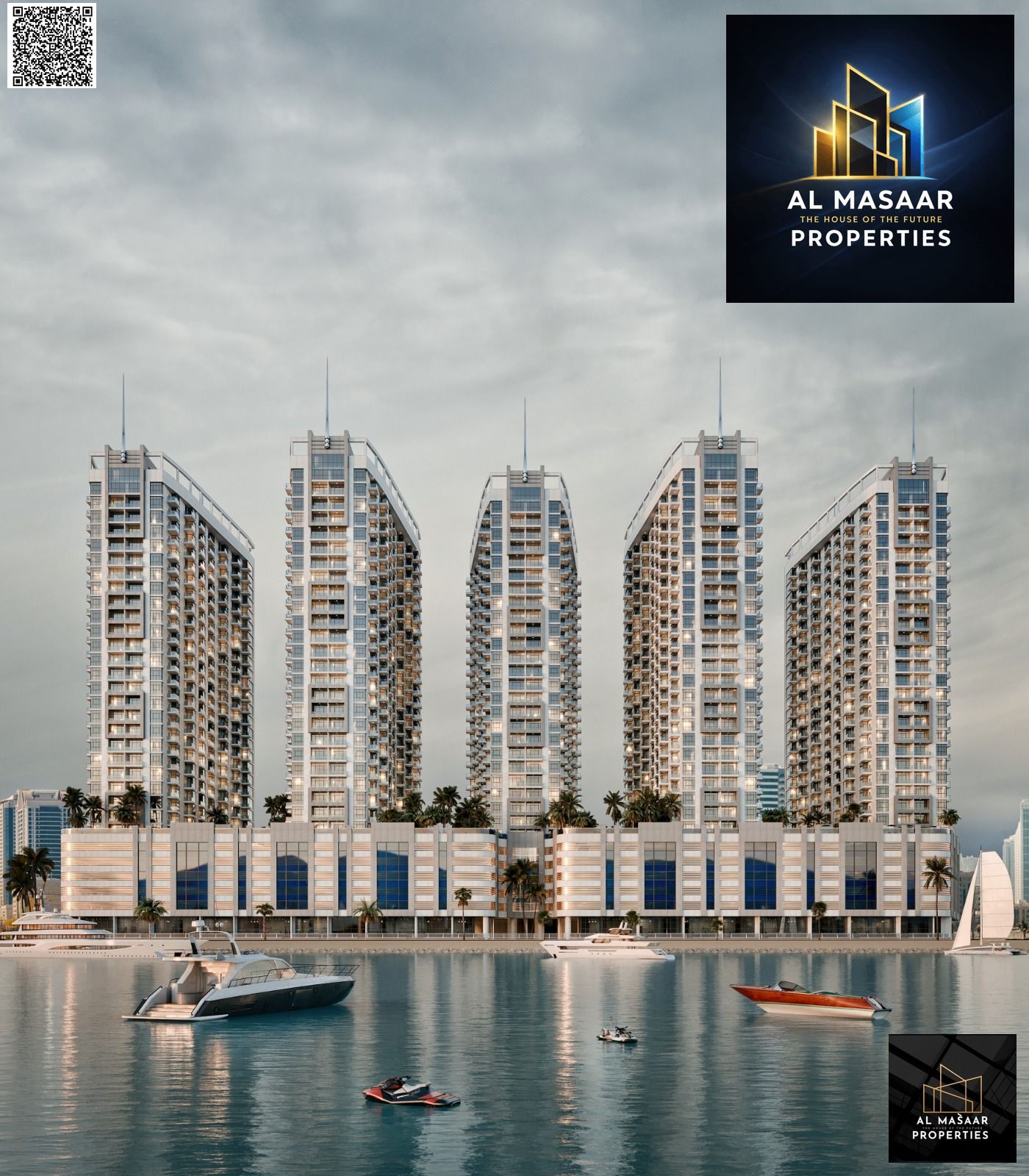One-bedroom beachfront apartment in the heart of Ajman with a 7-year payment plan