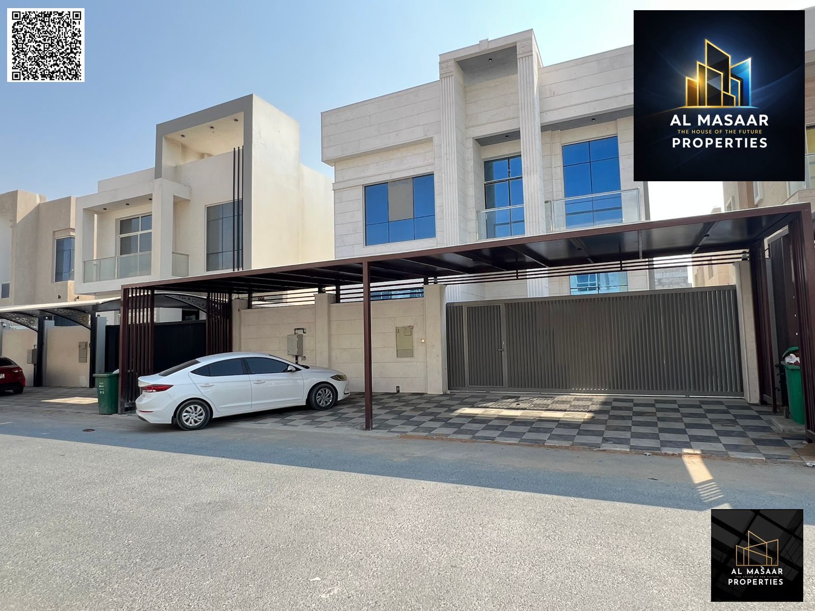 A great deal in the heart of Al Jasmine! A modern villa in Ajman for sale, first occupancy, freehold, with high-end finishes, near amenities and behin