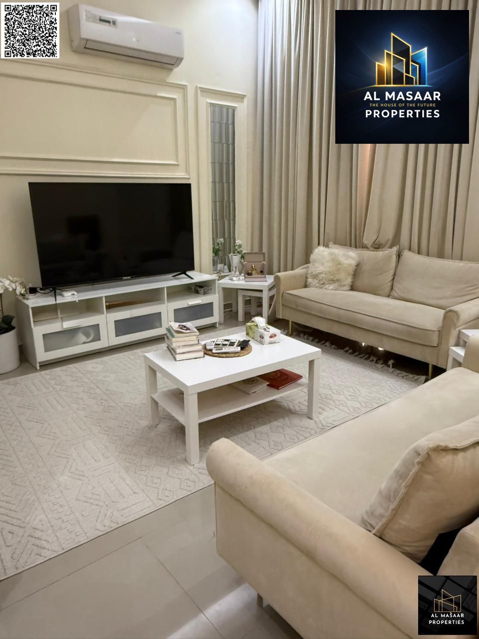 Golden opportunity! Townhouse with 4 master bedrooms, a living room, and a majlis (formal sitting room), all-inclusive (electricity, water, and air co