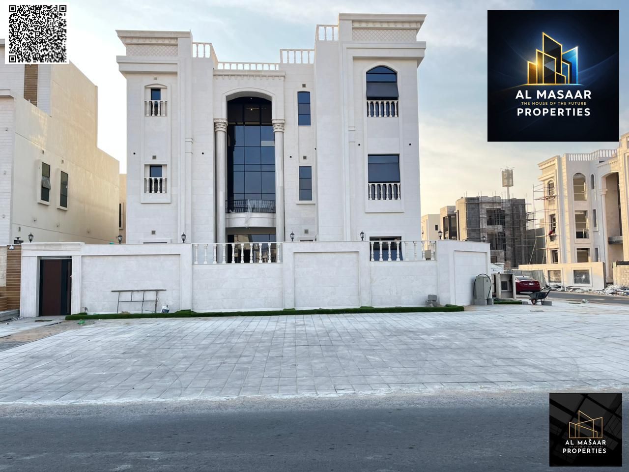 For sale: A luxurious classic villa in Al Zahiyah, featuring a modern smart home design that combines luxury and comfort, and situated in a prime loca
