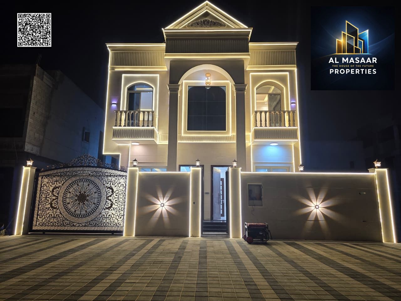 Ready-to-move-in villa near all services, with a spacious and elegant design, freehold ownership.