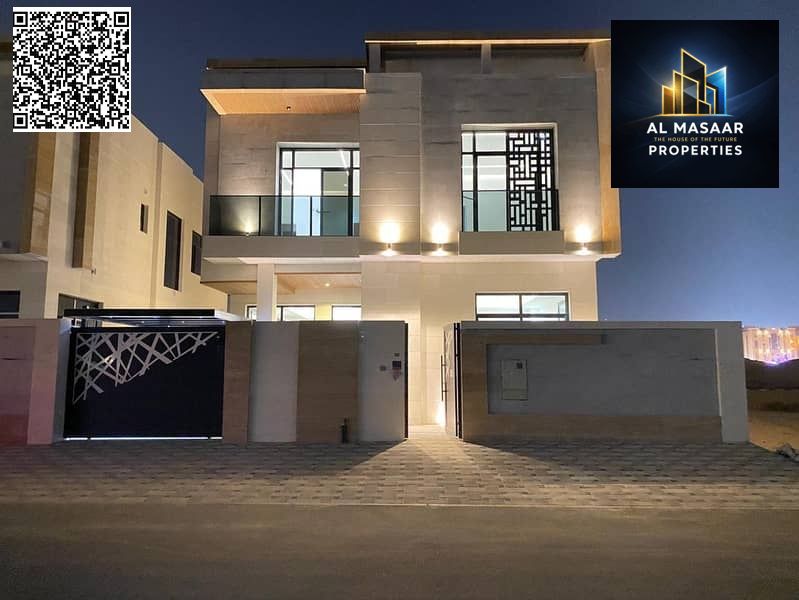 Luxury super deluxe villa for sale in Al Yasmeen area, Ajman, price includes electricity and water.