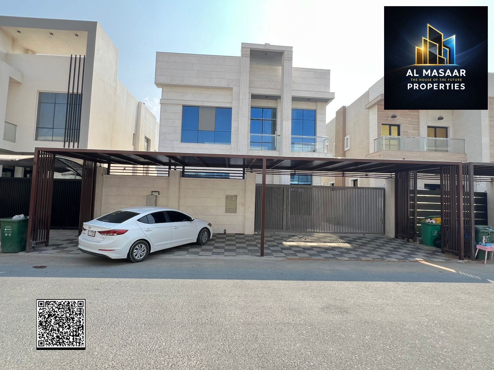 For sale: Two-story villa with a spacious garden, negotiable price, including electricity, water, and air conditioning. Located near Al-Hamidiyah Park