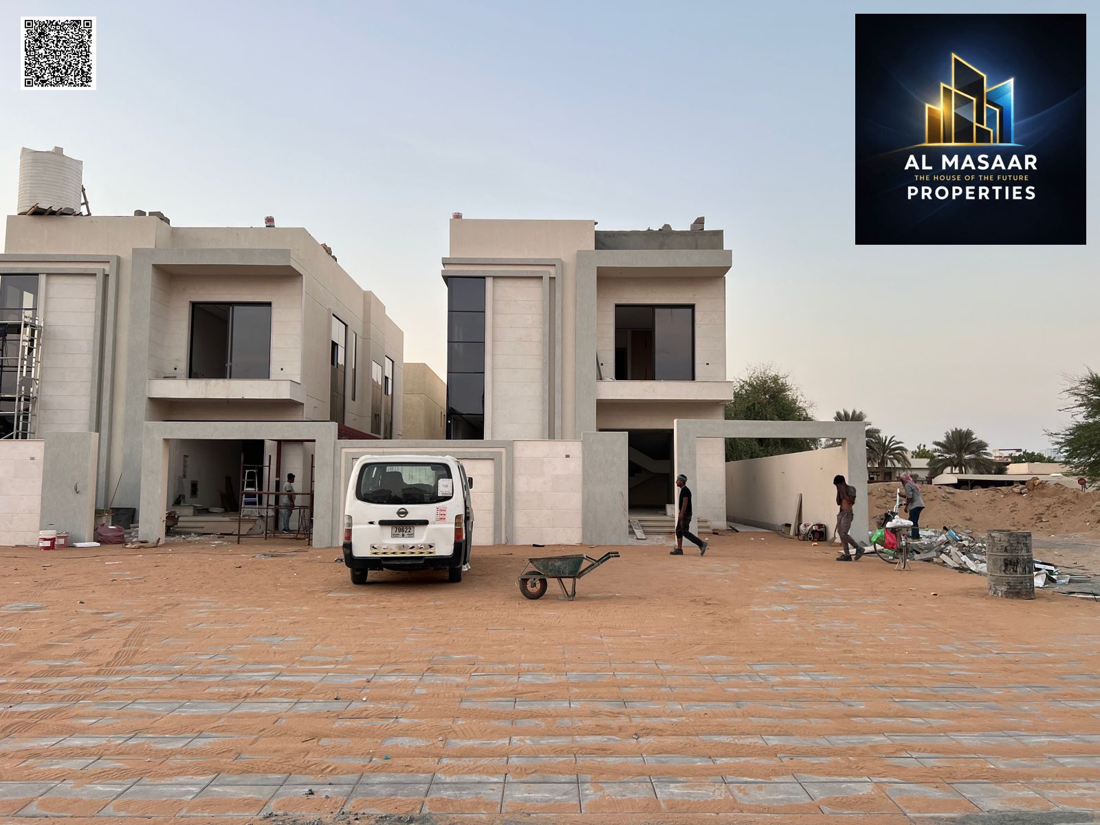 Luxurious two-story villa with high-end finishing, opposite all services and the mosque