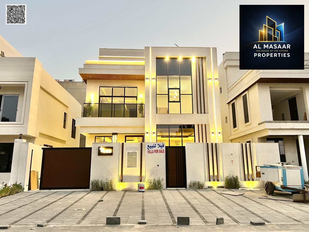 Ready-to-move-in villa for sale, close to all services - very spacious interior layouts and distinctive finishes, including registration fees and air