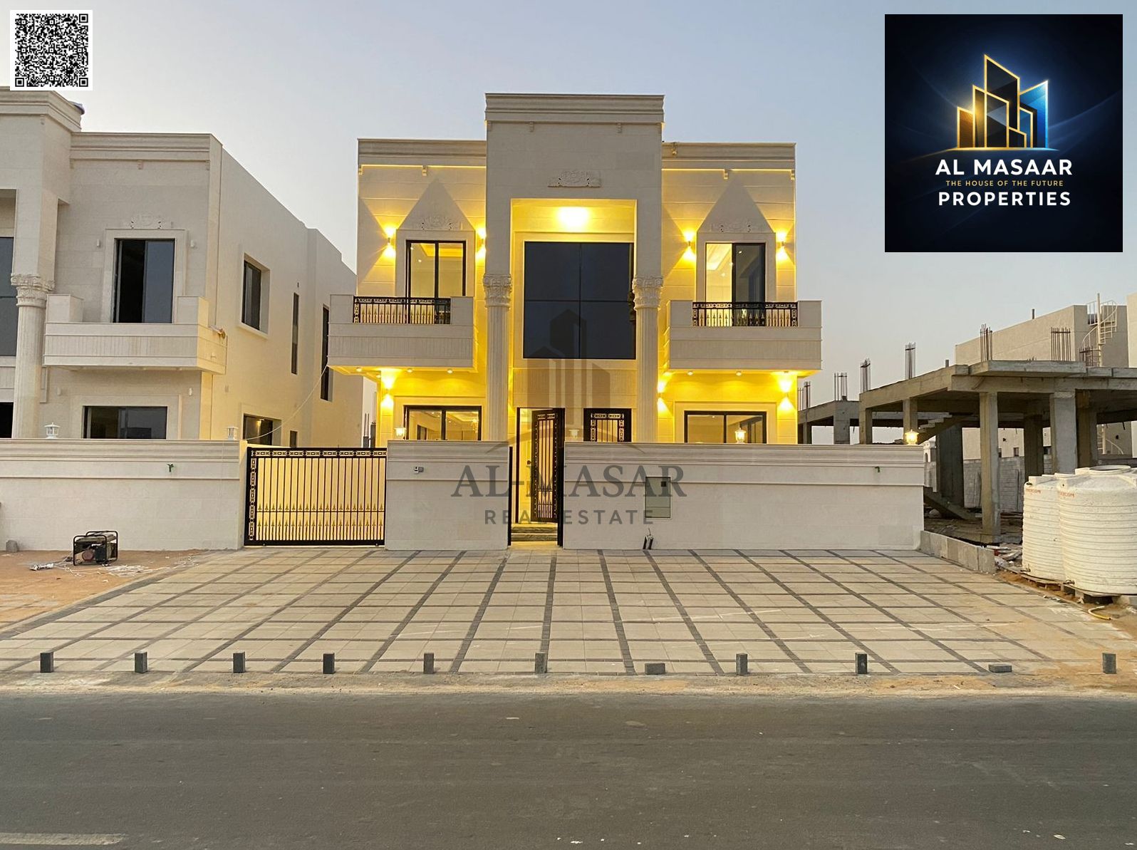 Opportunity to own a villa including air conditioning, electricity, and water + registration and ownership fees, close to all services, with luxurious