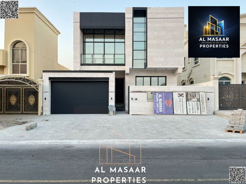 Modern villa, including registration fees, super deluxe, with premium finishing, smart systems, and high-quality European equipment.