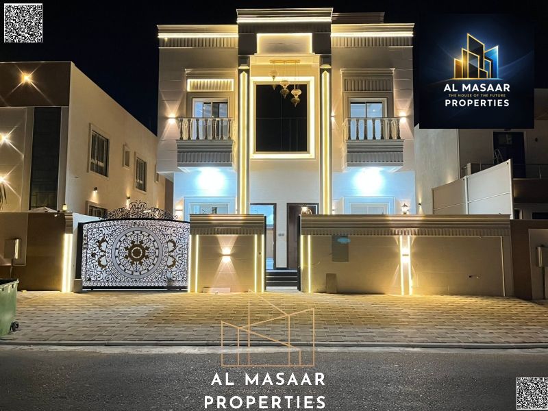 Luxury villa for sale in Al Zahia – 6 master bedrooms + roof + air conditioning included
