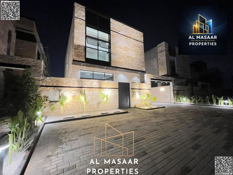 Own your villa with a front setback in the heart of Ajman, next to amenities, including registration fees.