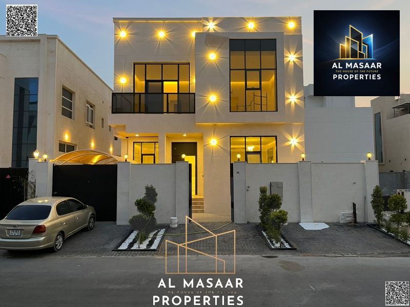 Villa for sale, fully furnished with electricity and water, opposite Al Rahmaniya, Sharjah, in the Al Yasmin area, near services.
