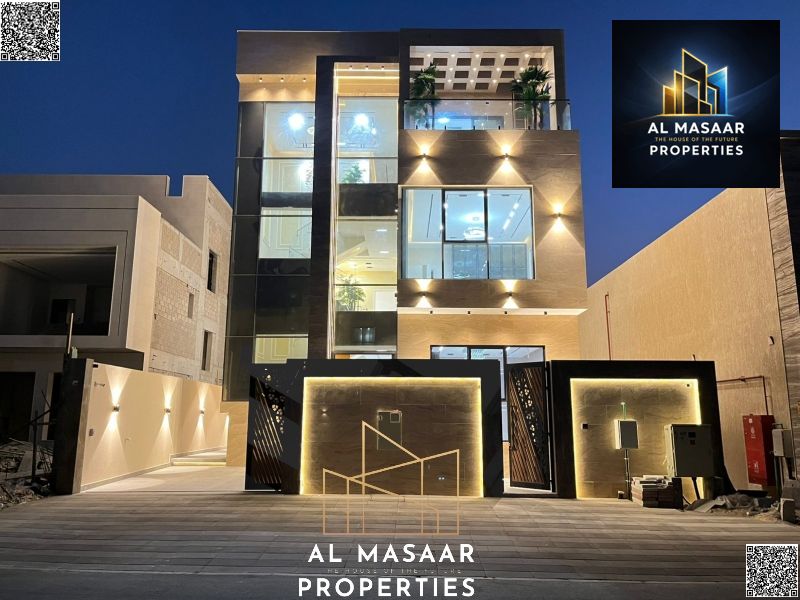 Ready to move in: Luxurious villa in Al-Haliyo 2, 6 master bedrooms, high-end finishing, price includes electricity, water, and air conditioning.