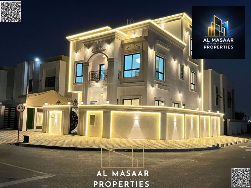 A distinctive corner villa in Al-Haliou, for sale directly from the owner, including registration fees.