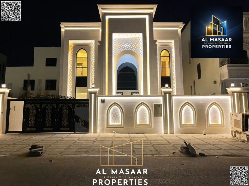 Luxury classic villa for sale in Al Helio 2, Ajman. Located opposite Jasmine Park, this villa offers a luxurious classic design. Don't miss this oppor