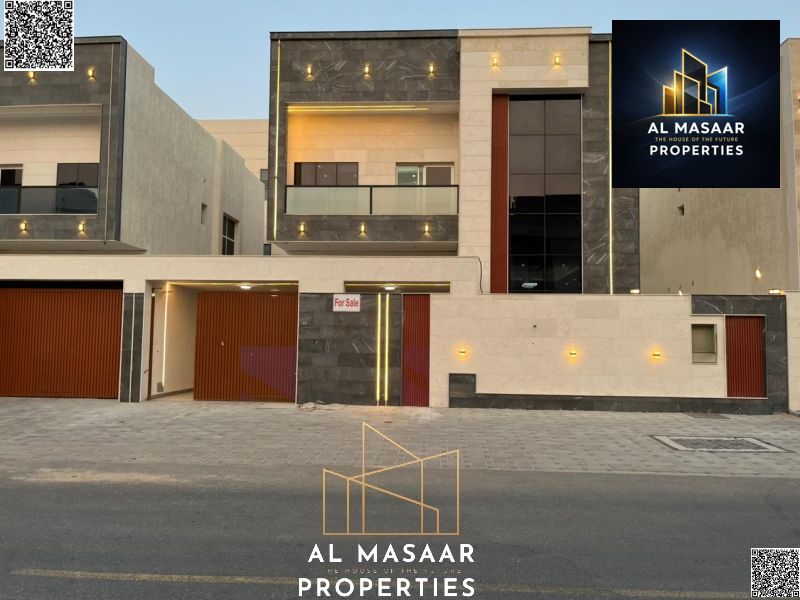 A unique opportunity at an attractive price and with no annual fees: Own a villa for sale in Ajman, first occupancy, freehold, super deluxe finishing,