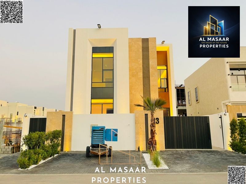 Villa with all registration and ownership fees included, ready to move in, in one of the most prestigious areas of Ajman, freehold.