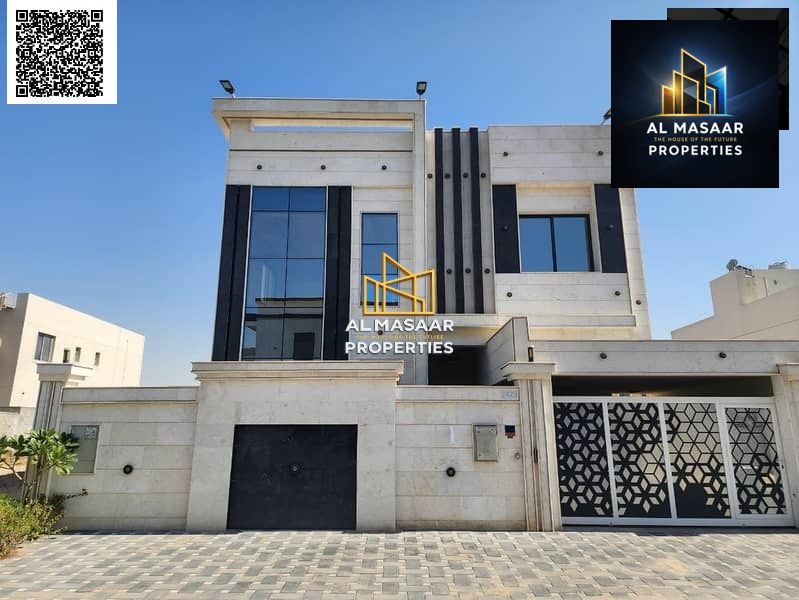 Villa for rent in Al Yasmin, two floors and a roof, 6 master bedrooms, in a prime location, ready to move in immediately