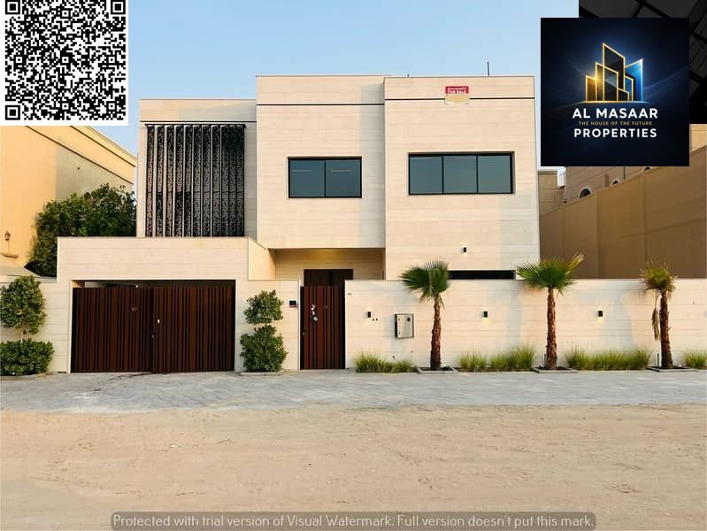 For sale, a luxuriously finished villa close to Sheikh Mohammed bin Zayed Road - freehold for all nationalities for life - with the possibility of eas