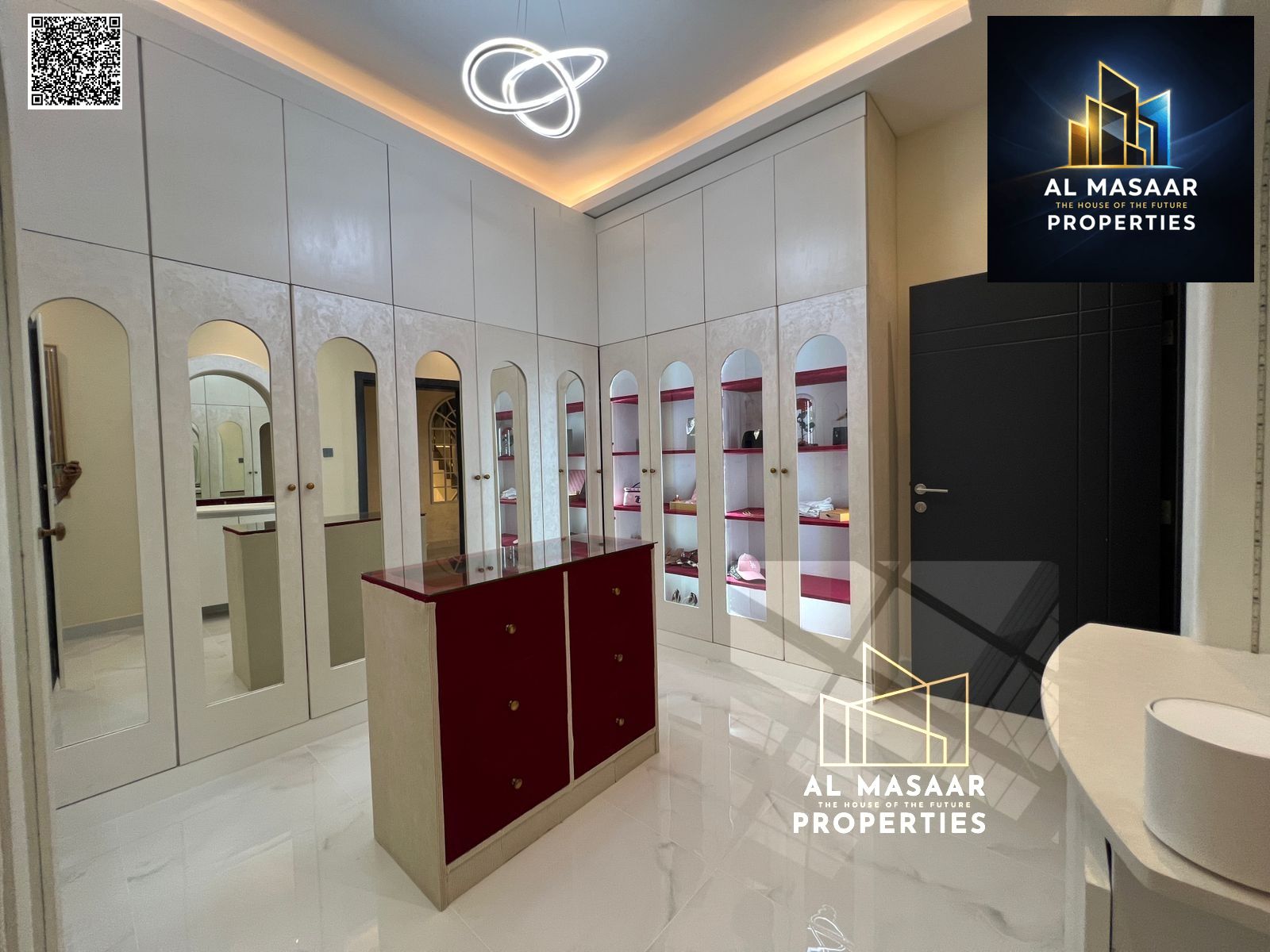 Corner villa with luxurious finishing, including electricity, water, and air conditioning.