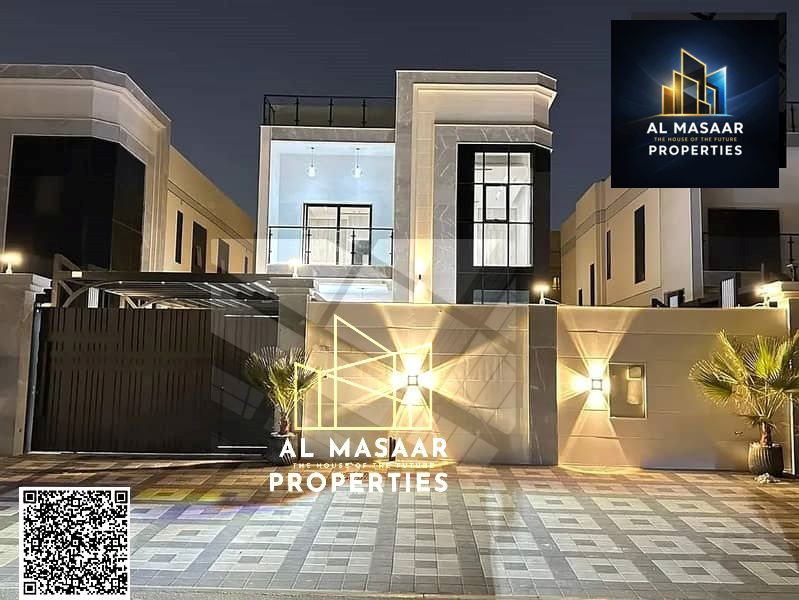 For sale, a luxuriously finished villa close to Sheikh Mohammed bin Zayed Road - freehold for all nationalities for life - with the possibility of eas