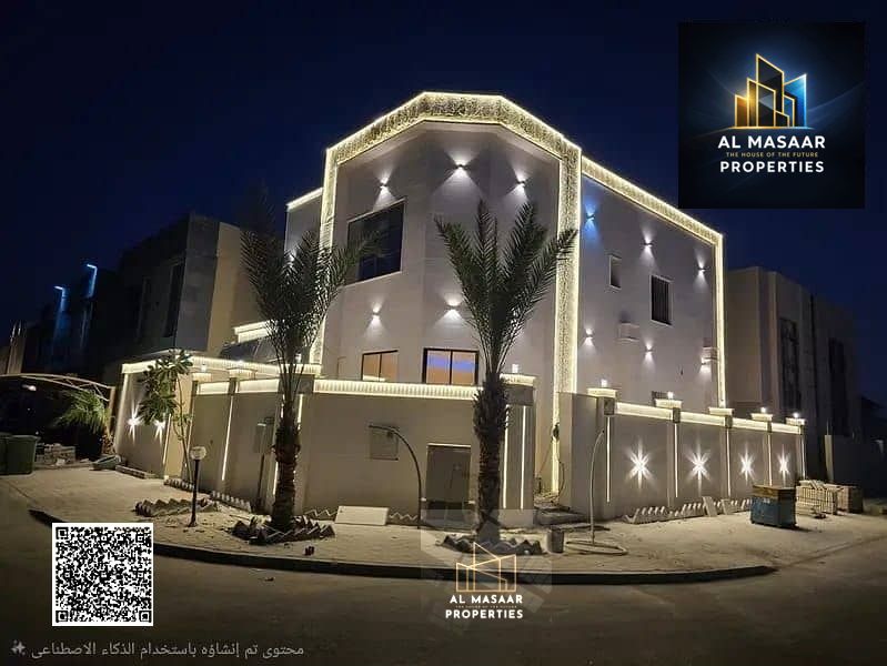 Corner villa with luxurious finishing, including electricity, water, and air conditioning.