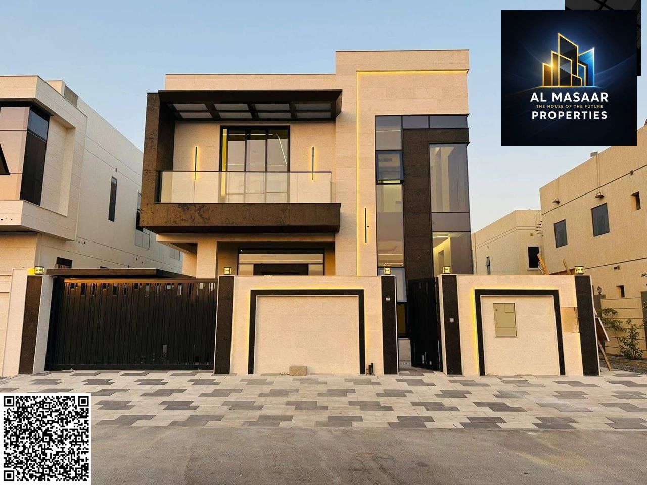 A unique opportunity at an attractive price, including registration fees, to own a villa for sale in Ajman. First occupancy, freehold, super deluxe fi