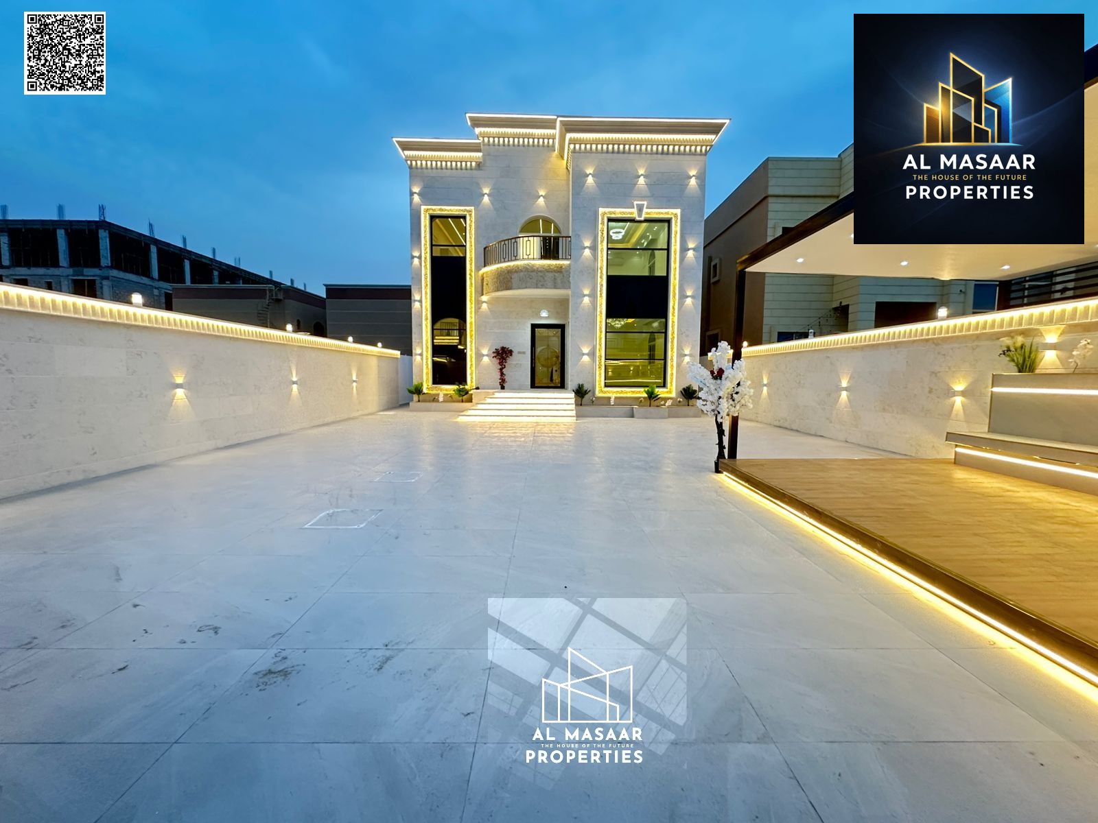 Villa in Al-Muwayhat, near Sheikh Ammar Street, large area, freehold ownership, includes electricity, water and air conditioning