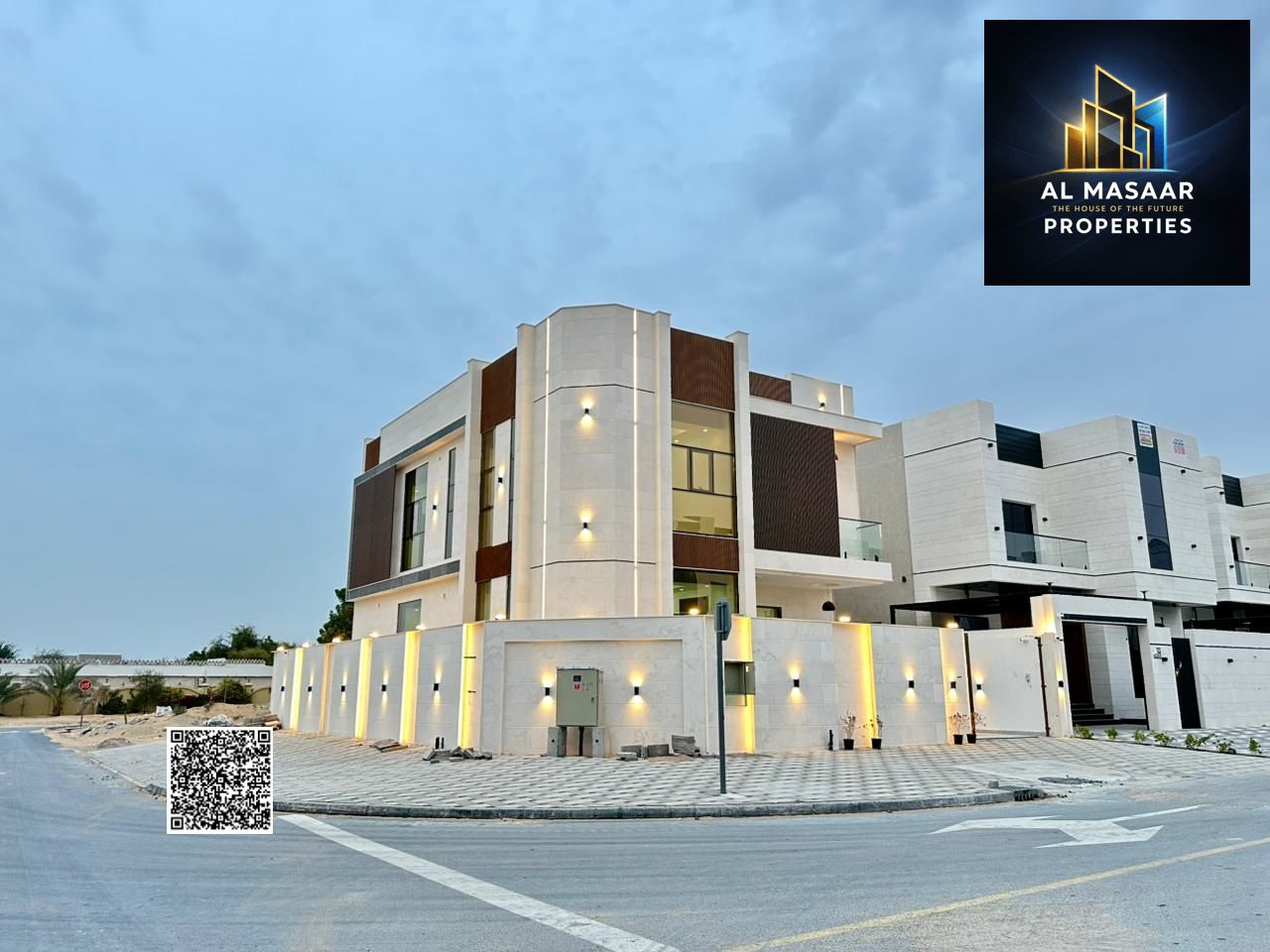 Corner villa on a prime street, spacious areas, luxurious finishing