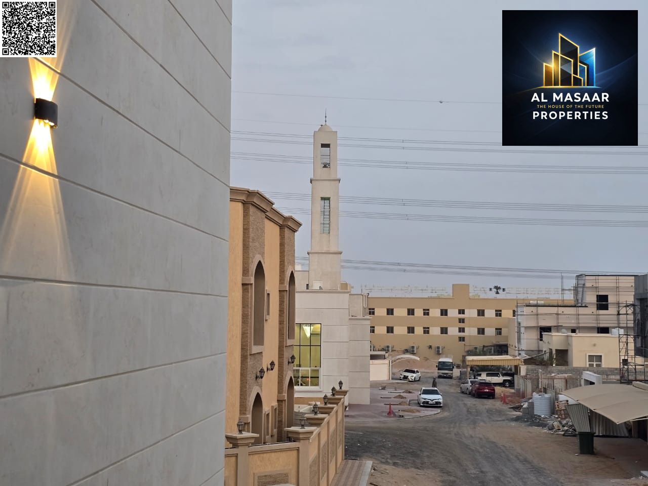 Own a villa in Al Yasmin, opposite a mosque, close to all services.