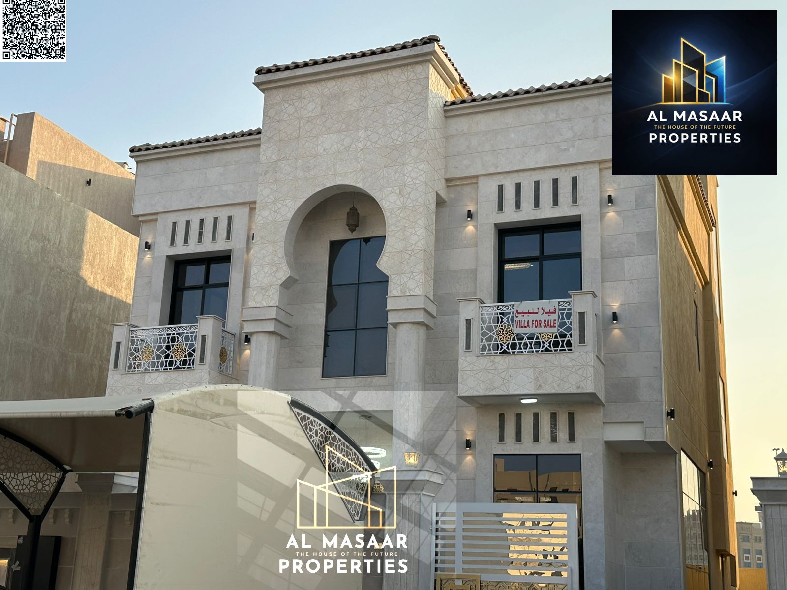A unique opportunity at an attractive price and without annual fees. Own a villa for sale in Ajman. First resident, freehold, super deluxe finishing,