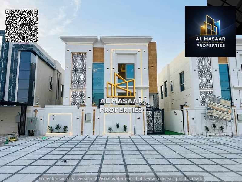 A modern villa, including registration and ownership fees, is available opposite a mosque and directly accessible with services. Freehold ownership is