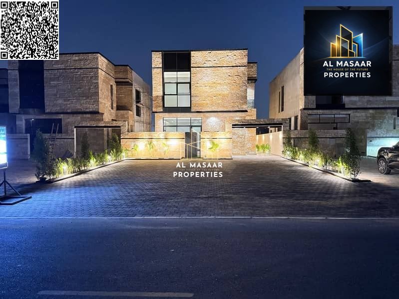 Modern villa with a distinctive design, freehold ownership including registration and ownership fees.
