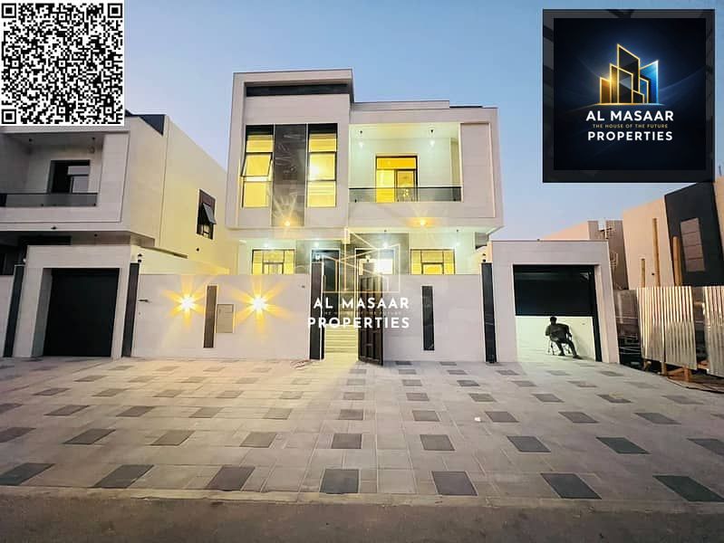 Modern villa with personalized finishing for sale in Ajman, freehold ownership for all nationalities and inheritable by children.