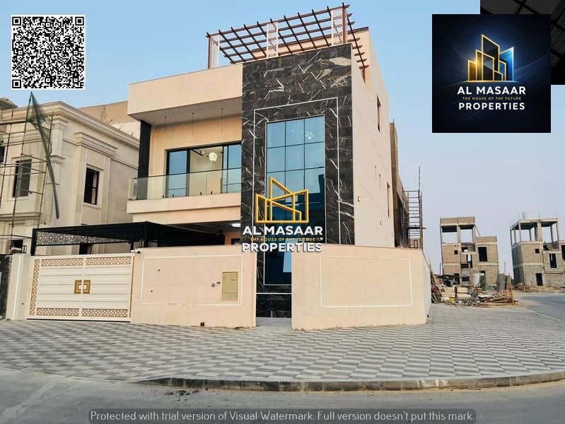 For sale, a two-story villa with a roof, including registration fees, ownership, and air conditioners. Freehold for all nationalities.