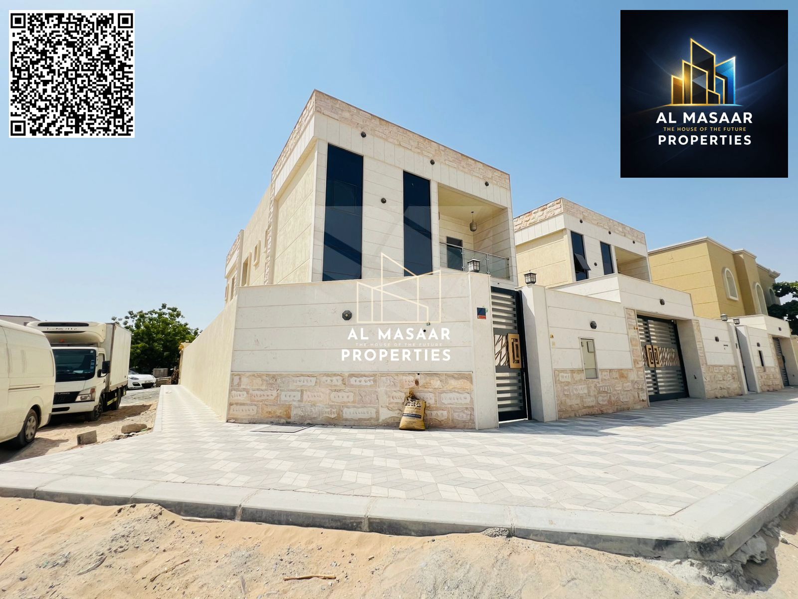Villa in Al Muwaihat, large area, close to all services, freehold ownership for all nationalities
