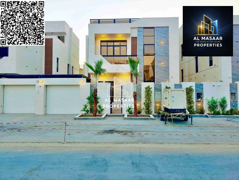 For sale, a villa with a swimming pool, two floors and a roof, 6 master bedrooms, including electricity, water and air conditioning