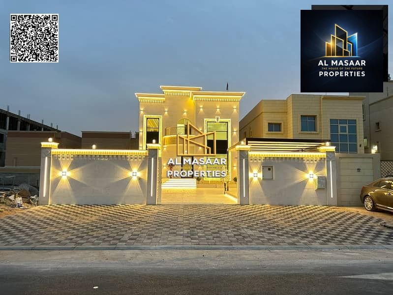 Villa in Al Muwaihat, large area, freehold ownership, includes air conditioning, electricity, and water, close to all services, freehold ownership for